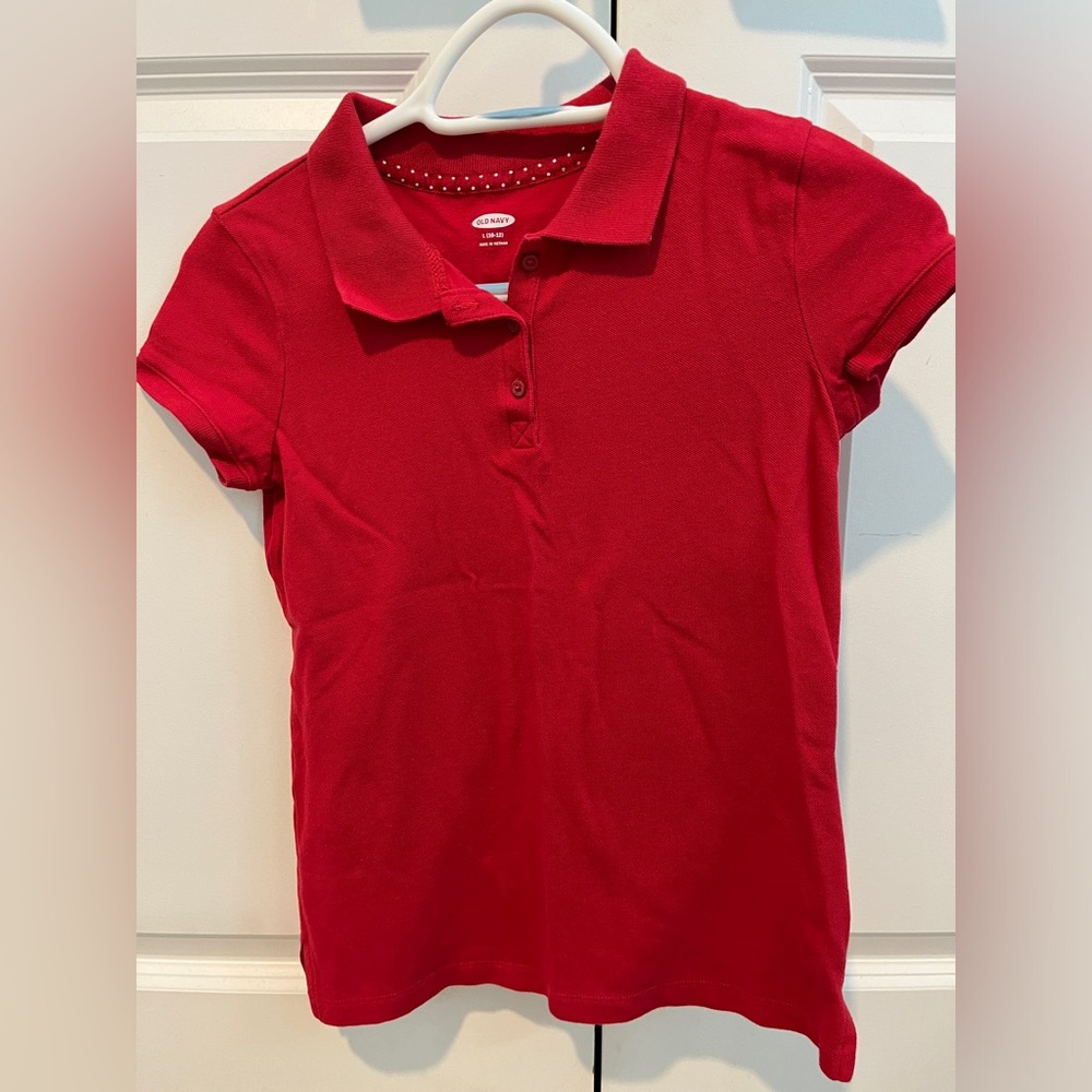 Red Old Navy, collared shirt